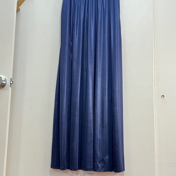 Dress the Population Krista V-Neck Tie Waist Slit Dress - Picture 4 of 9